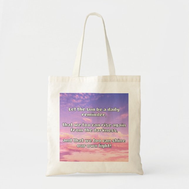 Empath Shine Positive Encouragement Quote Tygkasse (Framsidan)