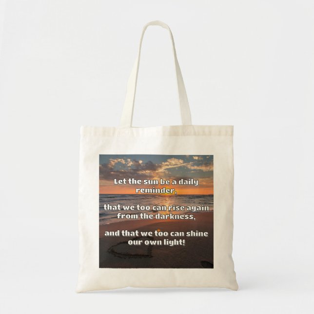 Empath Shine Positive Encouragement Quote Tygkasse (Framsidan)