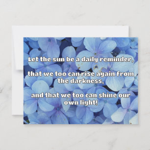 Empath Shine Positive Encouragement Quote Vykort