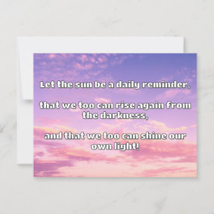 Empath Shine Positive Encouragement Quote Vykort
