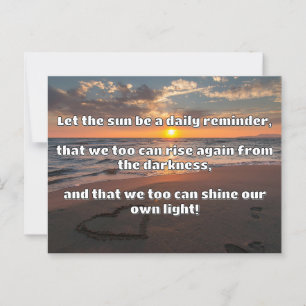 Empath Shine Positive Encouragement Quote Vykort