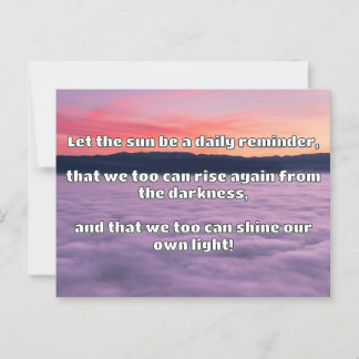 Empath Shine Positive Encouragement Quote Vykort