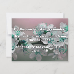 Empath Shine Positive Encouragement Quote Vykort