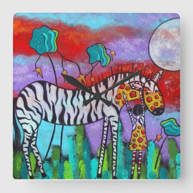 Empathy Clock Fyrkantig Klocka (Framsida)