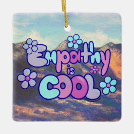 Empathy is Cool - Cool Tones Julgransprydnad Keramik