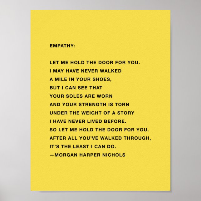 Empathy Quote Poster (Framsidan)