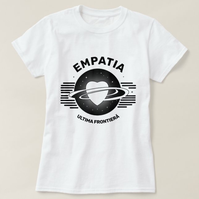 Empatia, ultima frontieră T-shirt (Design framsida)