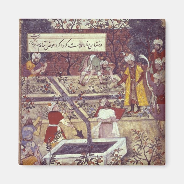 Emperor Babur och hans arkitekt Magnet (Framsidan)
