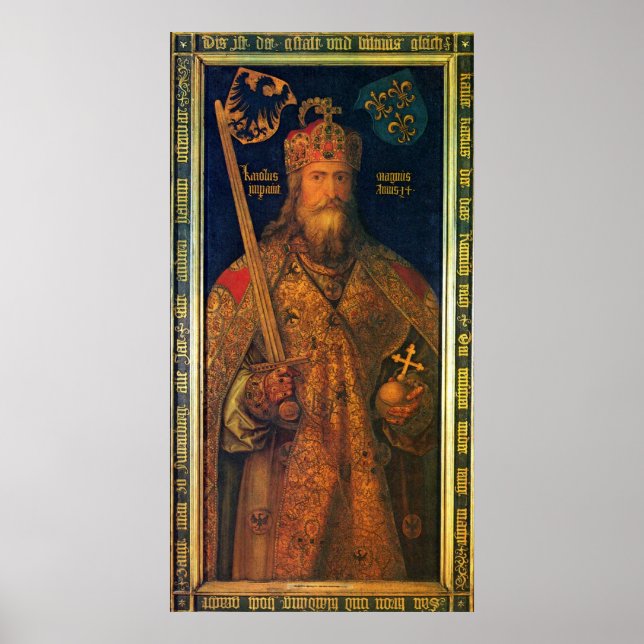 Emperor Charlemagne - Albrecht Durer - c1511 Poster (Framsidan)