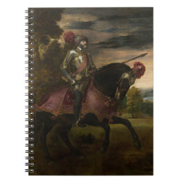 Emperor Charles V om Horseback (av titian) Anteckningsbok