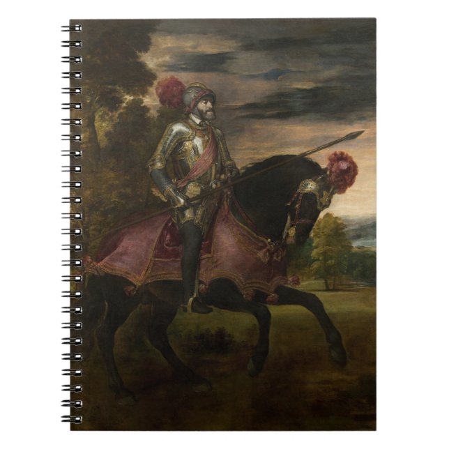 Emperor Charles V om Horseback (av titian) Anteckningsbok (Framsidan)