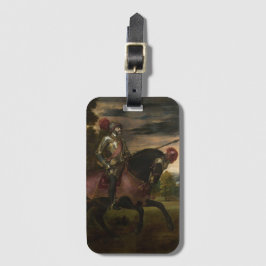 Emperor Charles V om Horseback (av titian) Bagagebricka
