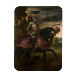 Emperor Charles V om Horseback (av titian) Magnet