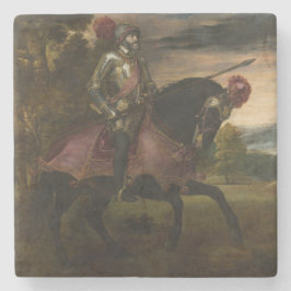Emperor Charles V om Horseback (av titian) Stenunderlägg