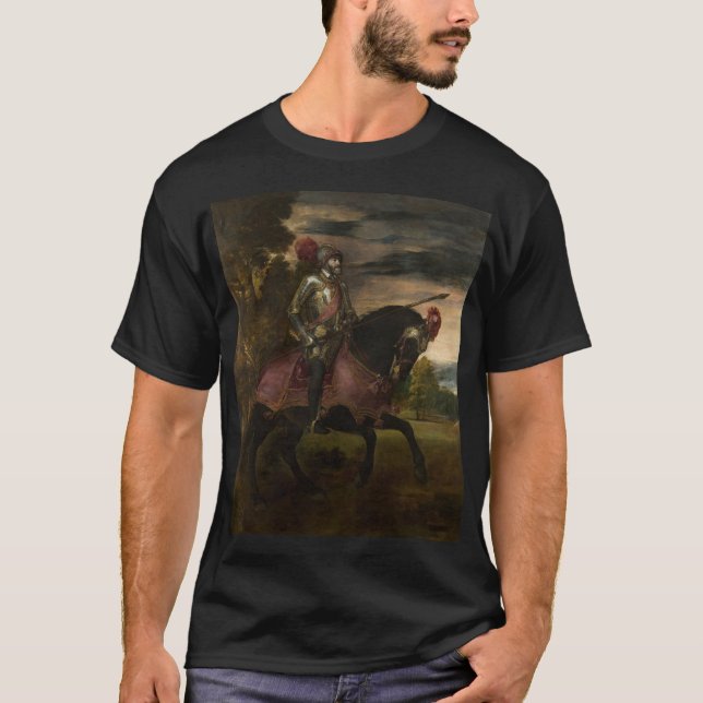 Emperor Charles V om Horseback (av titian) T Shirt (Framsida)
