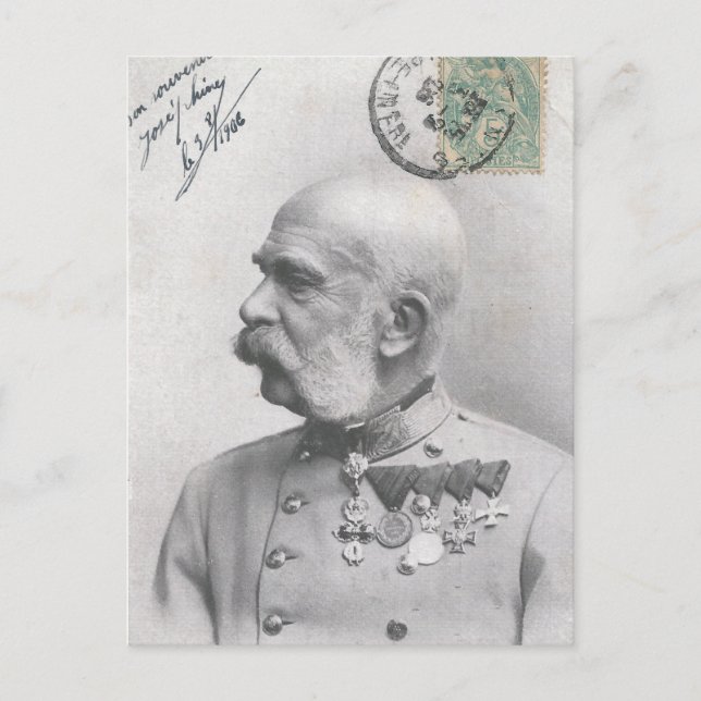 Emperor Francis Joseph of Austria Vykort (Framsida)