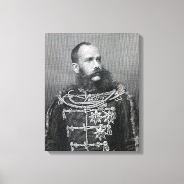 Emperor Franz Joseph I av Österrike Canvastryck (Framsida)