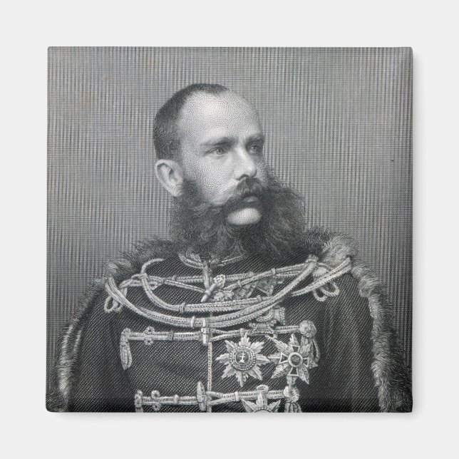 Emperor Franz Joseph I av Österrike Magnet (Framsidan)