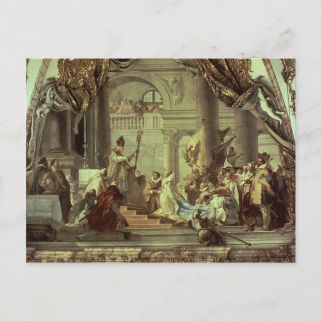 Emperor Frederick Barbarossas bröllop Vykort (Framsida)