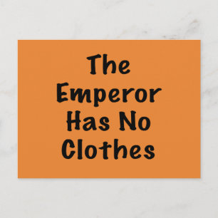 Emperor har inga kläder vykort