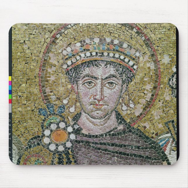 Emperor Justinian I c.547 AD Musmatta (Framsidan)