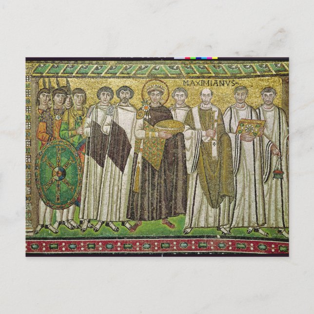 Emperor Justinian I Vykort (Framsida)