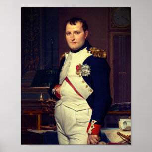Emperor Napoleon i sin studie på tuilerierna Poster