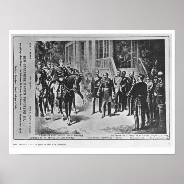 Emperor Napoleon III och Kaiser Wilhelm I Poster (Framsidan)