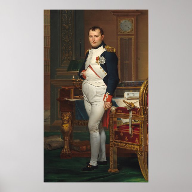 Emperor Napoleon - Jacques-Louis David Fine Art Poster (Framsidan)