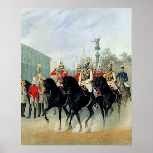 Emperor Nicholas I och Grand Duke Alexander Poster (Framsidan)