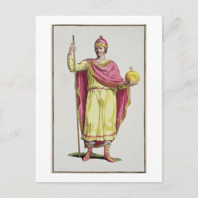 Emperor Otto III (980-1002), graverad av Pierre Du Vykort (Framsida)