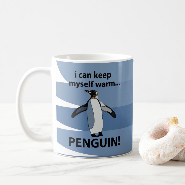Emperor Penguin Animal Funny Kaffemugg (Med munk)