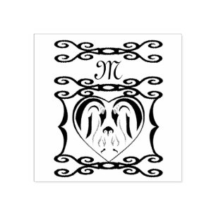 Emperor Penguin Elegant Järn Monogram Stämpel