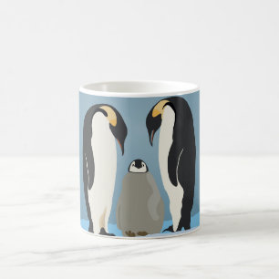 Emperor Penguin-familjen Mugg - Arktiska Kärlek på