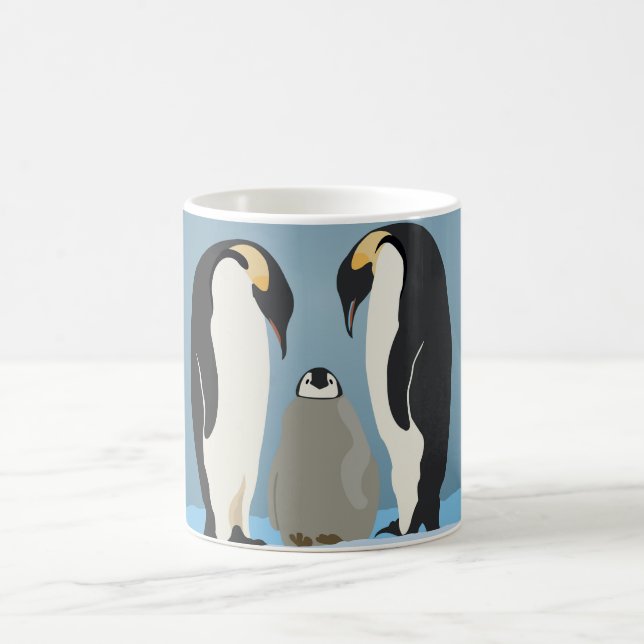 Emperor Penguin-familjen Mugg - Arktiska Kärlek på (Center)