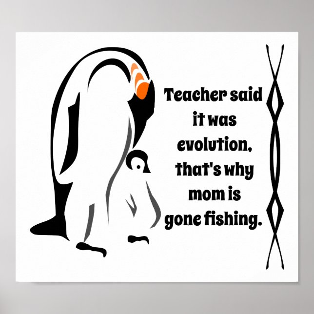 Emperor Penguin Far Ställande med Son Poster (Framsidan)