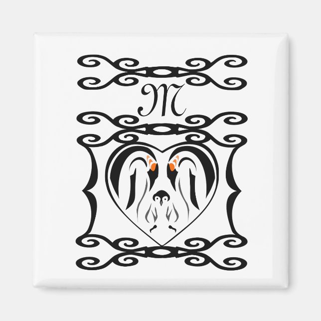 Emperor Penguin Forever love Birds Magnet (Framsidan)