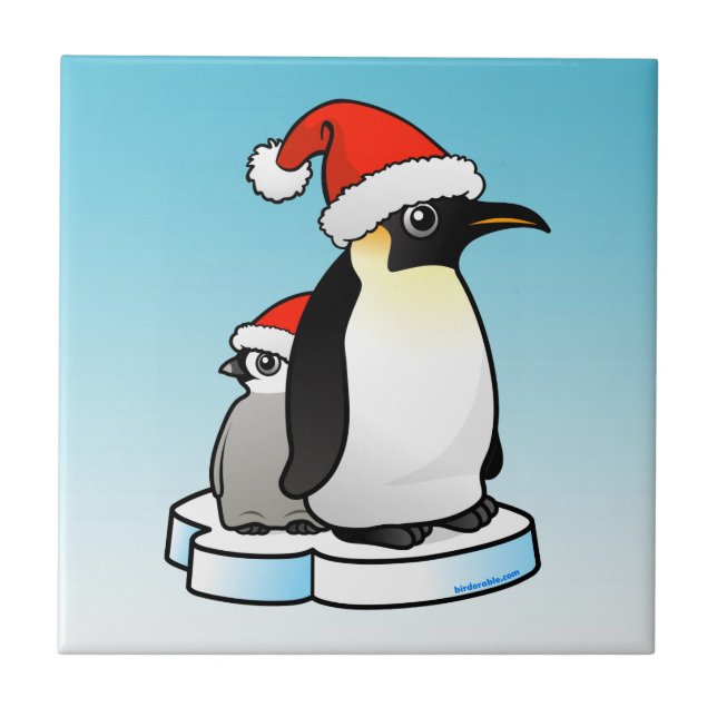 Emperor Penguin Santa Kakelplatta (Framsidan)