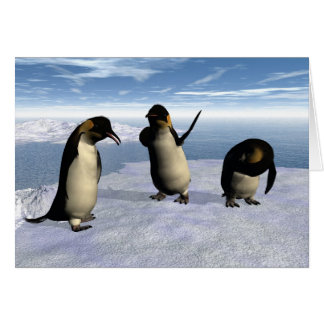 Emperor Penguins Hälsningskort