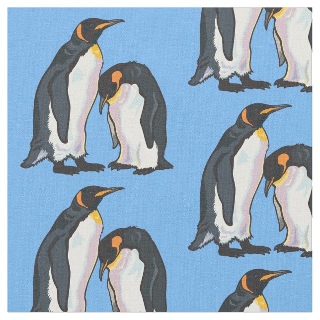 Emperor penguins tyg (Närbild)