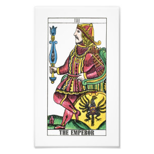 Emperor Tarot Card Fototryck