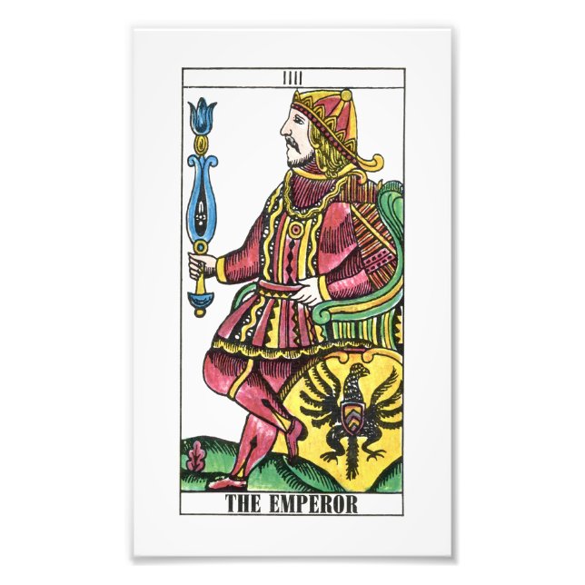 Emperor Tarot Card Fototryck (Framsidan)