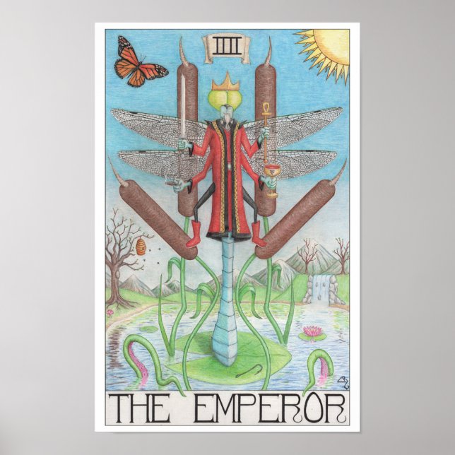 Emperor tarot card poster (Framsidan)