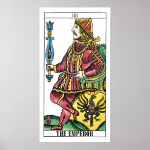Emperor Tarot Card Poster