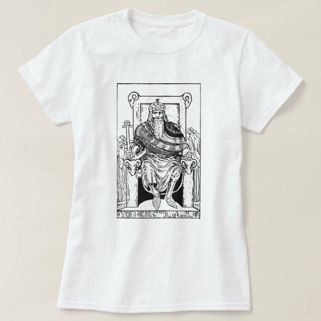 Emperor Tarot Card T Shirt (Design framsida)