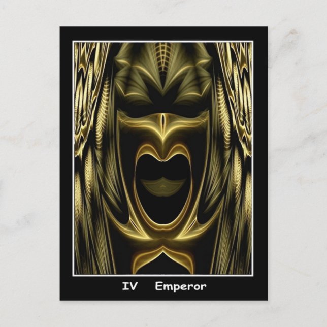 Emperor Tarot Card Vykort (Framsida)