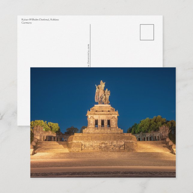 Emperor William Koblenz Vykort (Fram/baksida)