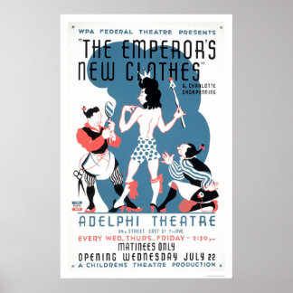 Emperors New Clothes 1936 WPA Poster