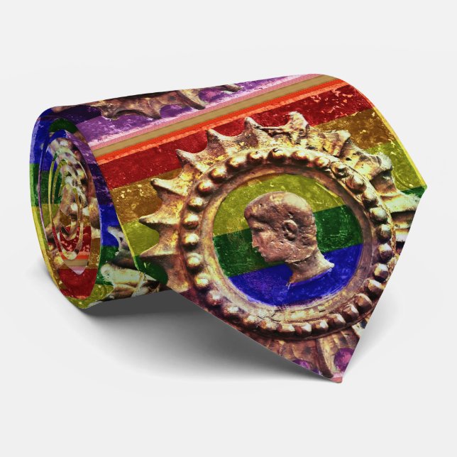 Emperors Rainbow lgbtq Gay pride Neck Tie Slips (Rullad)