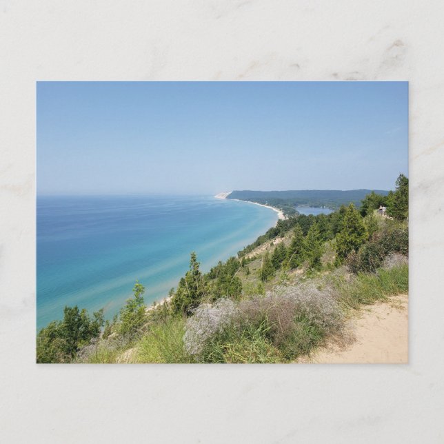 Empire Bluff Lookout, Sleeping Bear Dunes NL, MI Vykort (Framsida)